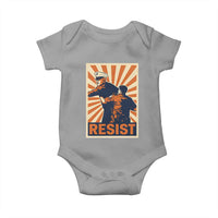 Resist Marine Veteran Political Protest Baby Onesie America First Anti War
