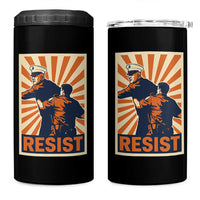 Resist Marine Veteran Political Protest 4 in 1 Can Cooler Tumbler America First Anti War