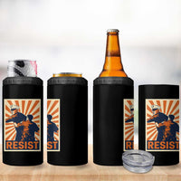 Resist Marine Veteran Political Protest 4 in 1 Can Cooler Tumbler America First Anti War