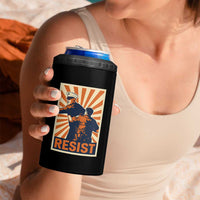 Resist Marine Veteran Political Protest 4 in 1 Can Cooler Tumbler America First Anti War