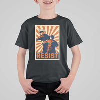 Resist Marine Veteran Political Protest T Shirt For Kid America First Anti War