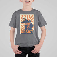 Resist Marine Veteran Political Protest T Shirt For Kid America First Anti War