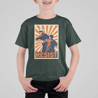 Resist Marine Veteran Political Protest T Shirt For Kid America First Anti War