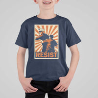 Resist Marine Veteran Political Protest T Shirt For Kid America First Anti War