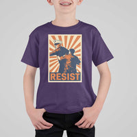 Resist Marine Veteran Political Protest T Shirt For Kid America First Anti War