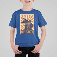 Resist Marine Veteran Political Protest T Shirt For Kid America First Anti War