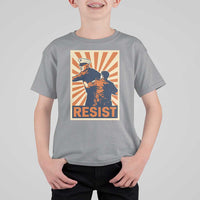 Resist Marine Veteran Political Protest T Shirt For Kid America First Anti War