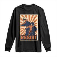 Resist Marine Veteran Political Protest Long Sleeve Shirt America First Anti War