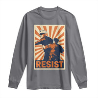 Resist Marine Veteran Political Protest Long Sleeve Shirt America First Anti War