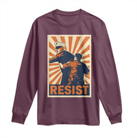 Resist Marine Veteran Political Protest Long Sleeve Shirt America First Anti War