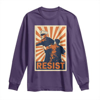 Resist Marine Veteran Political Protest Long Sleeve Shirt America First Anti War
