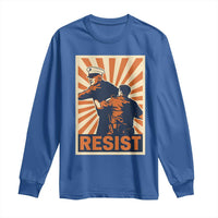Resist Marine Veteran Political Protest Long Sleeve Shirt America First Anti War