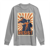 Resist Marine Veteran Political Protest Long Sleeve Shirt America First Anti War