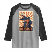 Resist Marine Veteran Political Protest Raglan Shirt America First Anti War