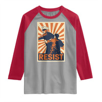 Resist Marine Veteran Political Protest Raglan Shirt America First Anti War