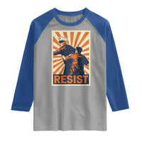 Resist Marine Veteran Political Protest Raglan Shirt America First Anti War