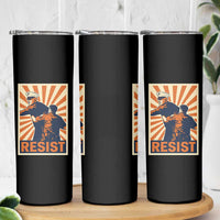 Resist Marine Veteran Political Protest Skinny Tumbler America First Anti War