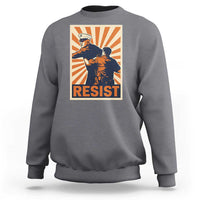 Resist Marine Veteran Political Protest Sweatshirt America First Anti War