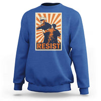 Resist Marine Veteran Political Protest Sweatshirt America First Anti War