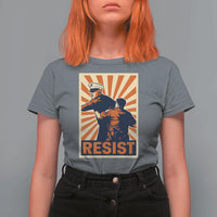 Resist Marine Veteran Political Protest T Shirt For Women America First Anti War