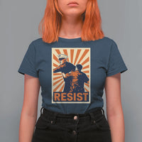 Resist Marine Veteran Political Protest T Shirt For Women America First Anti War