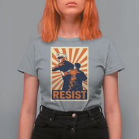 Resist Marine Veteran Political Protest T Shirt For Women America First Anti War