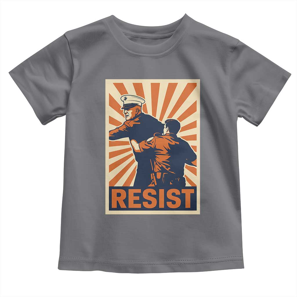 Resist Marine Veteran Political Protest Toddler T Shirt America First Anti War
