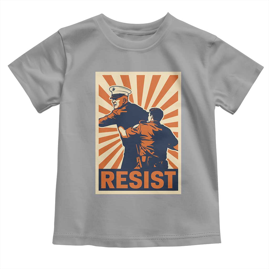Resist Marine Veteran Political Protest Toddler T Shirt America First Anti War