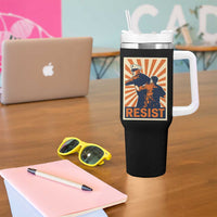 Resist Marine Veteran Political Protest Tumbler With Handle America First Anti War