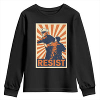 Resist Marine Veteran Political Protest Youth Sweatshirt America First Anti War