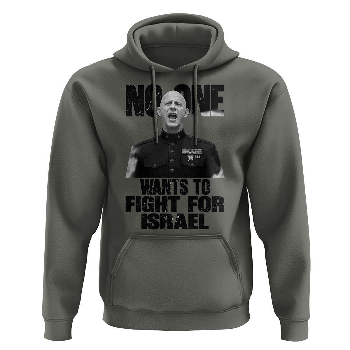 No One Wants To Fight For Israel Marine Veteran Statement Hoodie America First Freedom Anti War