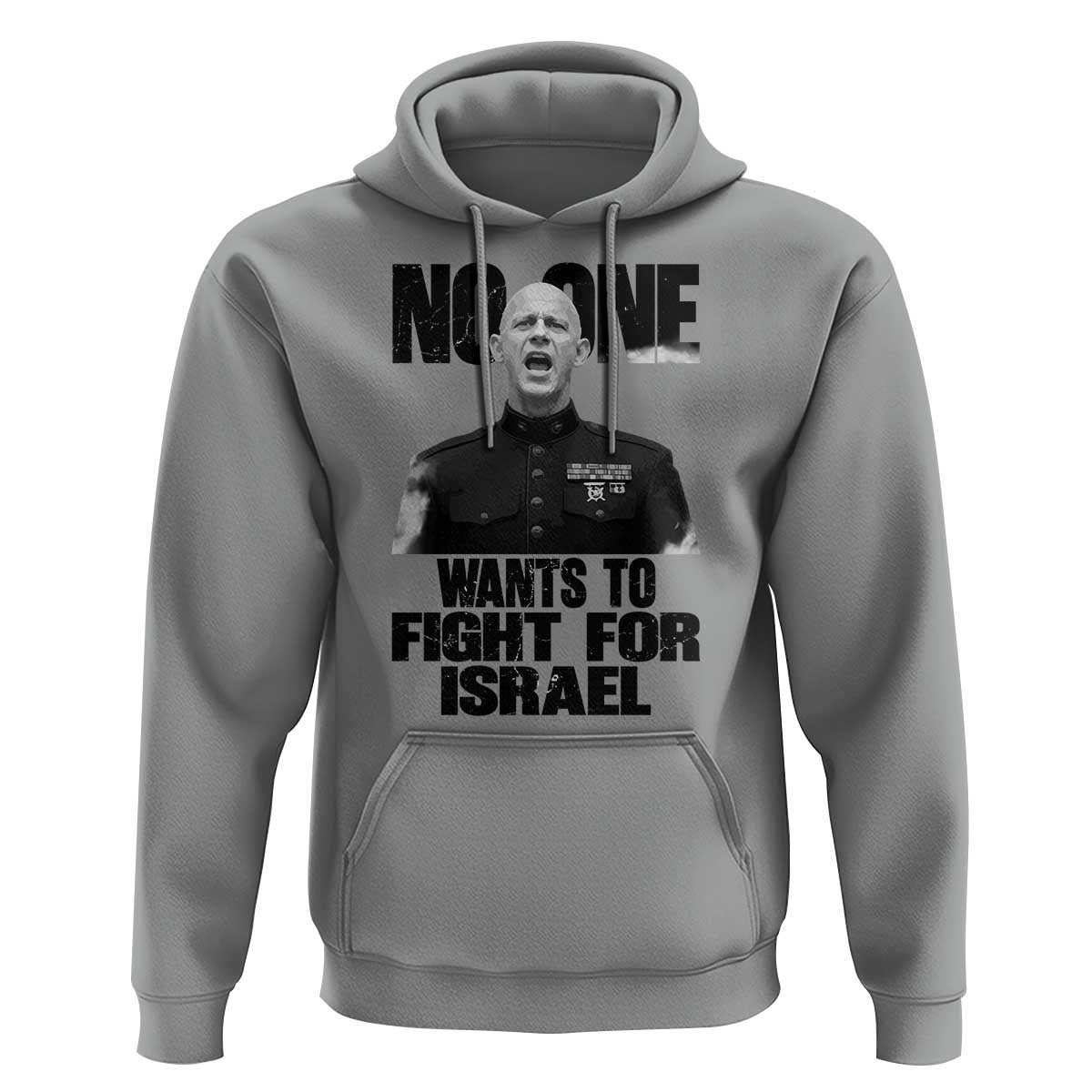 No One Wants To Fight For Israel Marine Veteran Statement Hoodie America First Freedom Anti War