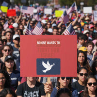 No One Wants To Fight For Israel Dove Protest Sign Peace Freedom Supporter Anti War