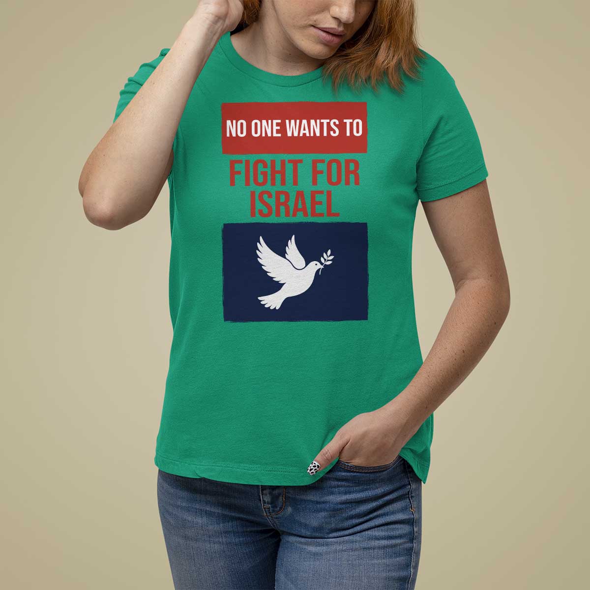 No One Wants To Fight For Israel Dove T Shirt For Women Peace Freedom Supporter Anti War