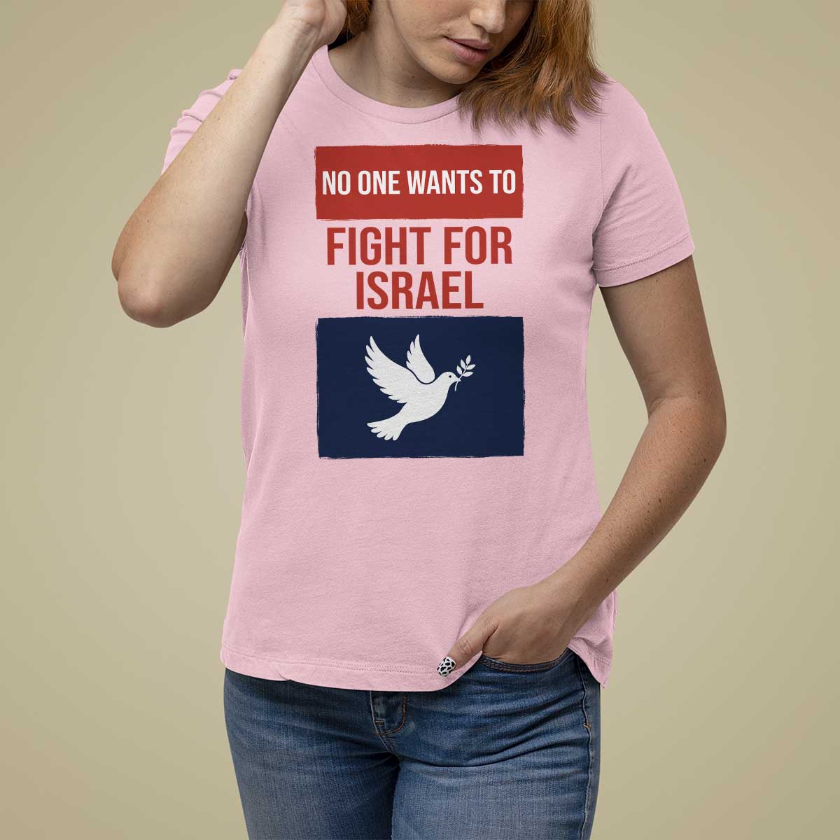 No One Wants To Fight For Israel Dove T Shirt For Women Peace Freedom Supporter Anti War
