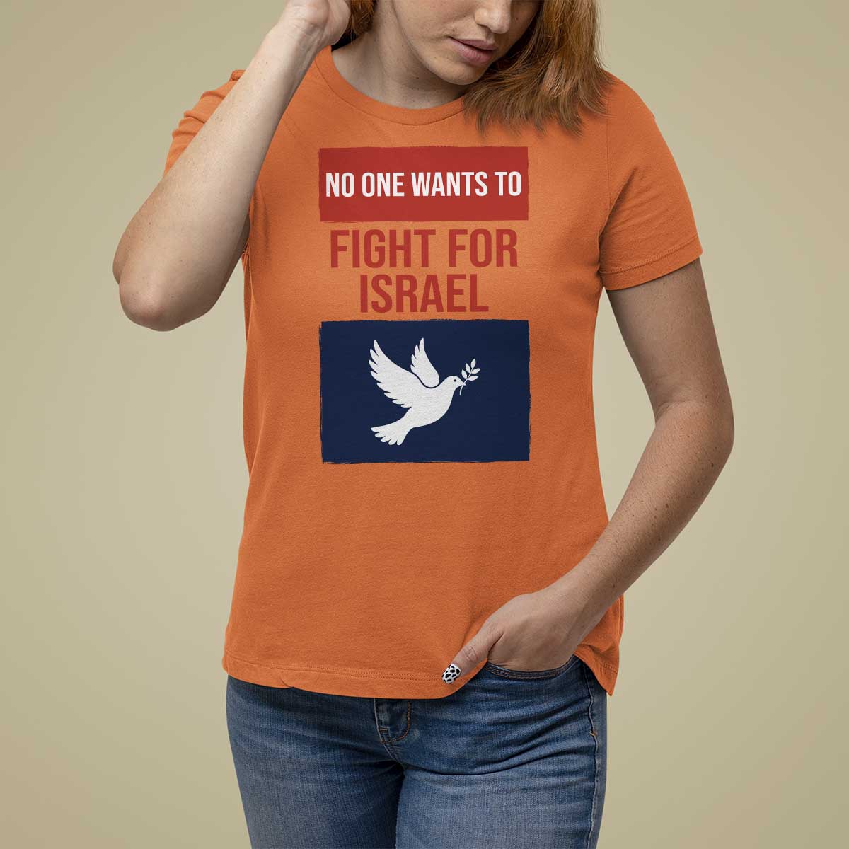 No One Wants To Fight For Israel Dove T Shirt For Women Peace Freedom Supporter Anti War