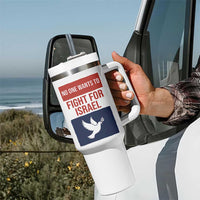 No One Wants To Fight For Israel Dove Tumbler With Handle Peace Freedom Supporter Anti War