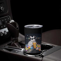 Cool Easter Bunny Drinking Iced Coffee Graphic Tumbler Cup Funny Sunglasses Rabbit Spring Aesthetic