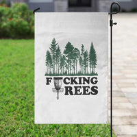 Funny Forest Disc Golf Humor Fcking Trees Garden Flag