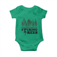 Funny Forest Disc Golf Humor Fcking Trees Baby Onesie