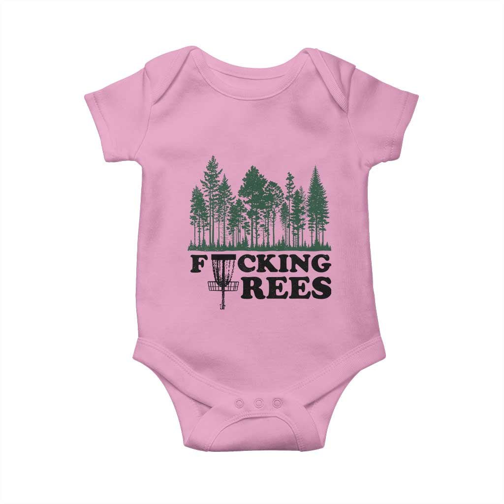 Funny Forest Disc Golf Humor Fcking Trees Baby Onesie