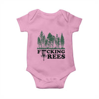 Funny Forest Disc Golf Humor Fcking Trees Baby Onesie