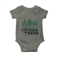 Funny Forest Disc Golf Humor Fcking Trees Baby Onesie
