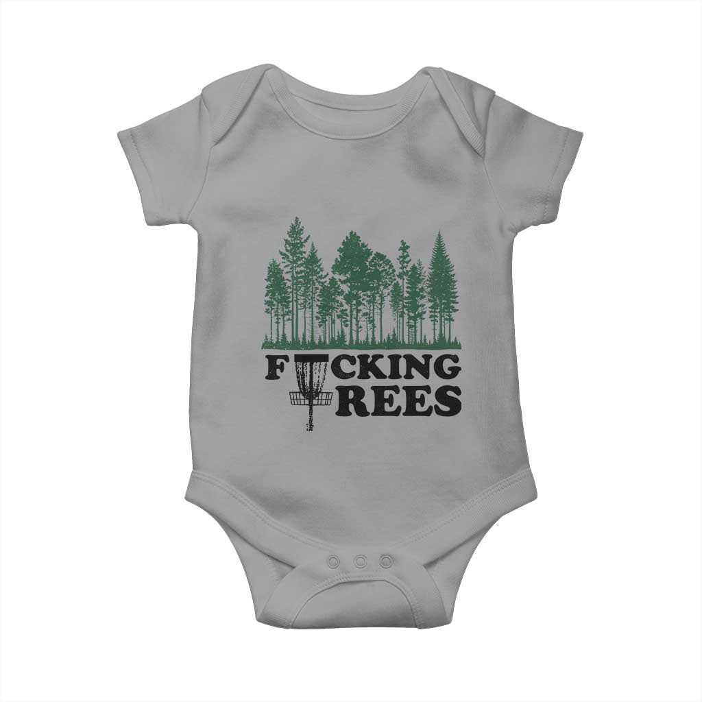 Funny Forest Disc Golf Humor Fcking Trees Baby Onesie