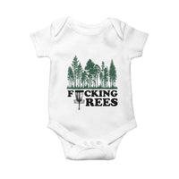 Funny Forest Disc Golf Humor Fcking Trees Baby Onesie