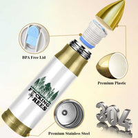 Funny Forest Disc Golf Humor Fcking Trees Bullet Tumbler
