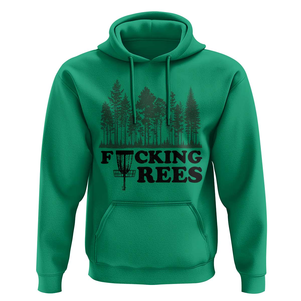 Funny Forest Disc Golf Humor Fcking Trees Hoodie
