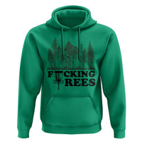 Funny Forest Disc Golf Humor Fcking Trees Hoodie