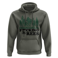 Funny Forest Disc Golf Humor Fcking Trees Hoodie