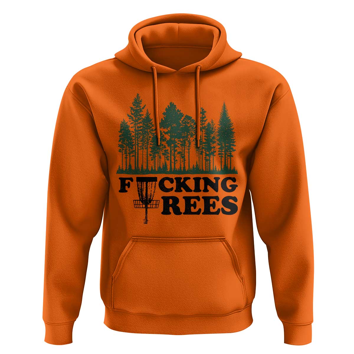 Funny Forest Disc Golf Humor Fcking Trees Hoodie